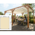 Douglas houtpakket 324 x 424 cm t.b.v. schaduwdoek 290 x 400 cm, kleurloos ge#mpregneerd.