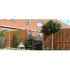 Kokowall half tuinscherm verticaal 90 x 180cm (bxh)  ï32mm verzinkt stalen u-frame 40-35-1,25mm