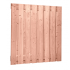 Douglas gesch plankenscherm 17-pl | 1,8x16 cm, 180 x 180 cm, onbehandeld.