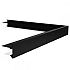 Gemoffelde daktrim buitenhoek 60/64 mm - Antraciet RAL 7016 - 40/40cm