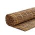 Rietrol 1,5cm dik - 100 x 200 cm - met geel polproptouw gevlochten, meerdere stengels per steek gebo
