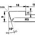 Glaslat S1  9x32mm 100mu | 3mm sponning L=4.60m