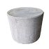 Poef rond Ø45 x 40cm hoog, beton grijs