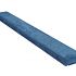 Muurafdekband vlak 15x100x5cm, antraciet beton