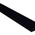 Muurafdekband vlak 15x100x5cm, zwart gecoat