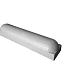 Parkeerstootband 20x17x95 cm - 2 x rond Grijs