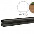 Betonpaal met sleuf en platte kop t.b.v. schutting 11,5 x 11,5 x 277 cm, antraciet eindpaal, gecoat.