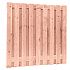 Douglas gesch plankenscherm 19-pl | 1,6x14 cm, 180 x 180 cm, onbehandeld.