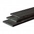 Douglas fijnbez plank 2,2 x 20 x 300 cm, zwart gedompeld.