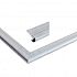 Aluminium daktrimset met ronde kraal t.b.v. plat dak, maximale dakmaat 1250 x 600 cm.