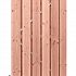 # Douglas gesch plankendeur, B100xH195cm, 1,6x14 op verstelbaar stalen frame, 16 mm, onbehandeld.