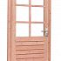 1022827 - Douglas enkele 6-ruits glasdeur Prestige met dubbelglas, linksdraaiend, 109 x 221 cm, onbe