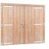 Douglas dubbele deur extra breed en hoog, 255 x 209 cm, incl. kozijn, onbehandeld.