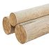 # TC Ronde paal, Ø30 x 500 cm, cilindrisch gefreesd haaks gekort 1 zijde gekroond.