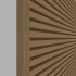 NewTechWood aluminium co-extrusie eindprofiel t.b.v. Castellation PRO, 5 x 5 x 300 cm, Teak.