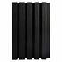 NewTechWood HKC co-extrusie wand bekleding castellation 25 profiel, 2,5 x 19,6 x 290 cm, Ebony zwart.