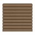 NTW HKC co-extrusie wand bekleding castellation 50 profiel, 2,5 x 19,6 x 290 cm, Teak.