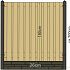 # TC Betonpaal glad mdk 10 x 10 x 280 cm, GRIJS EINDPAAL (Blauw)