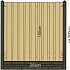 TC Betonpaal glad mdk 10 x 10 x 280 cm, GRIJS met kabeldoorvoer 