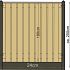 # TC Betonpaal glad mdk 10 x 10 x 280 cm, GRIJS HOEKPAAL (Rood)