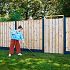 # TC Betonpaal glad mdk 10 x 10 x 280 cm, ANTRACIET, T-PAAL (Geel)