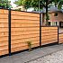 TC Betonpaal glad mdk 10 x 10 x 220 cm, ANTRACIET gecoat TUSSENPAAL