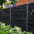 TC Betonpaal glad mdk 10 x 10 x 280 cm, ANTRACIET gecoat HOEKPAAL