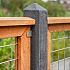 Hardhout betonijzertrellis 180 x 180 cm, met maas 7,5 x 7,5 cm, in raamwerk 4,4 x 6,8 cm