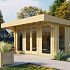 Blokhut - Tuinhuis Lory | 44 mm | vuren Red Class Wood geïmpregneerd