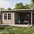 Blokhut - Tuinhuis Chappo | 28 mm | vuren Red Class Wood geïmpregneerd