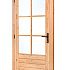 Douglas enkele 6-ruits glasdeur Deluxe met dubbelglas, linksdraaiend, 110 x 215 cm, onbe