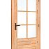 Douglas enkele 6-ruits glasdeur Deluxe met dubbelglas, rechtsdraaiend, 110 x 215 cm, onbe