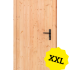 Douglas enkele deur extra breed met zwart beslag, linksdraaiend, 120 x 215 cm, onbehandeld.