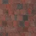 Tambour 10x10x6 cm Rood-zwart