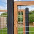 # Douglas betonijzertrellis,180 x 180 cm, met maas 7,5 x 7,5 cm, in raamwerk 4,5 x 7 cm, onbehandeld