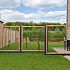 # Douglas betonijzertrellis,180 x 180 cm, met maas 7,5 x 7,5 cm, in raamwerk 4,5 x 7 cm, onbehandeld