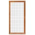 Hardhout betonijzertrellis 90 x 180 cm, met maas 7,5 x 7,5 cm, in raamwerk 4,4 x 6,8 cm
