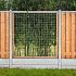 Red Wood betonijzertrellis,180 x 180 cm, met maas 7,5 x 7,5 cm, in raamwerk 4,5 x 7 cm,