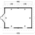 Hamar L Type 4 Douglas Gedroogd Potdekselplank blank