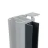 Boston aluminium Afwerkings/Klikprofiel 6x24mm L-190cm RAL9005 tbv alu H paal L-190cm