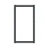 Boston aluminium opvulbaar poortframe 98x183cm RAL9005 incl. geïntegreerd slot