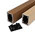 Brise soleil Stabiliseringslijst L-385cm Alu 30x30x2mm (verpakt per 4)
