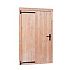Douglas enkele deur extra hoog en breed met zwart beslag, linksdraaiend, 110 x 214 cm, onbehandeld.