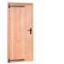 1024062 | Douglas enkele dichte deur met zwart beslag, linksdraaiend, 90 x 201 cm, incl. kozijn, kle