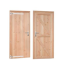 1024062 - Douglas enkele dichte deur linksdraaiend, 90 x 201 cm, incl. kozijn, kleurloos geimpre