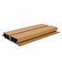 NewTechWood HKC co-extrusie Castellation PRO65 gevelbekleding, 3,3 x 18 x 290 cm, Red Cedar.