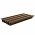 NewTechWood HKC co-extrusie Castellation PRO65 gevelbekleding, 3,3 x 18 x 290 cm, Teak.