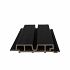 NewTechWood HKC co-extrusie Castellation PRO65 gevelbekleding, 3,3 x 18 x 290 cm, Ebony zwart.