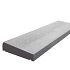 Muurafdekband 1 zijdig 25x100x7/4,5cm, grijs beton