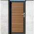 Boston aluminium opvulbaar poortframe 98x183cm RAL9005 incl. geïntegreerd slot